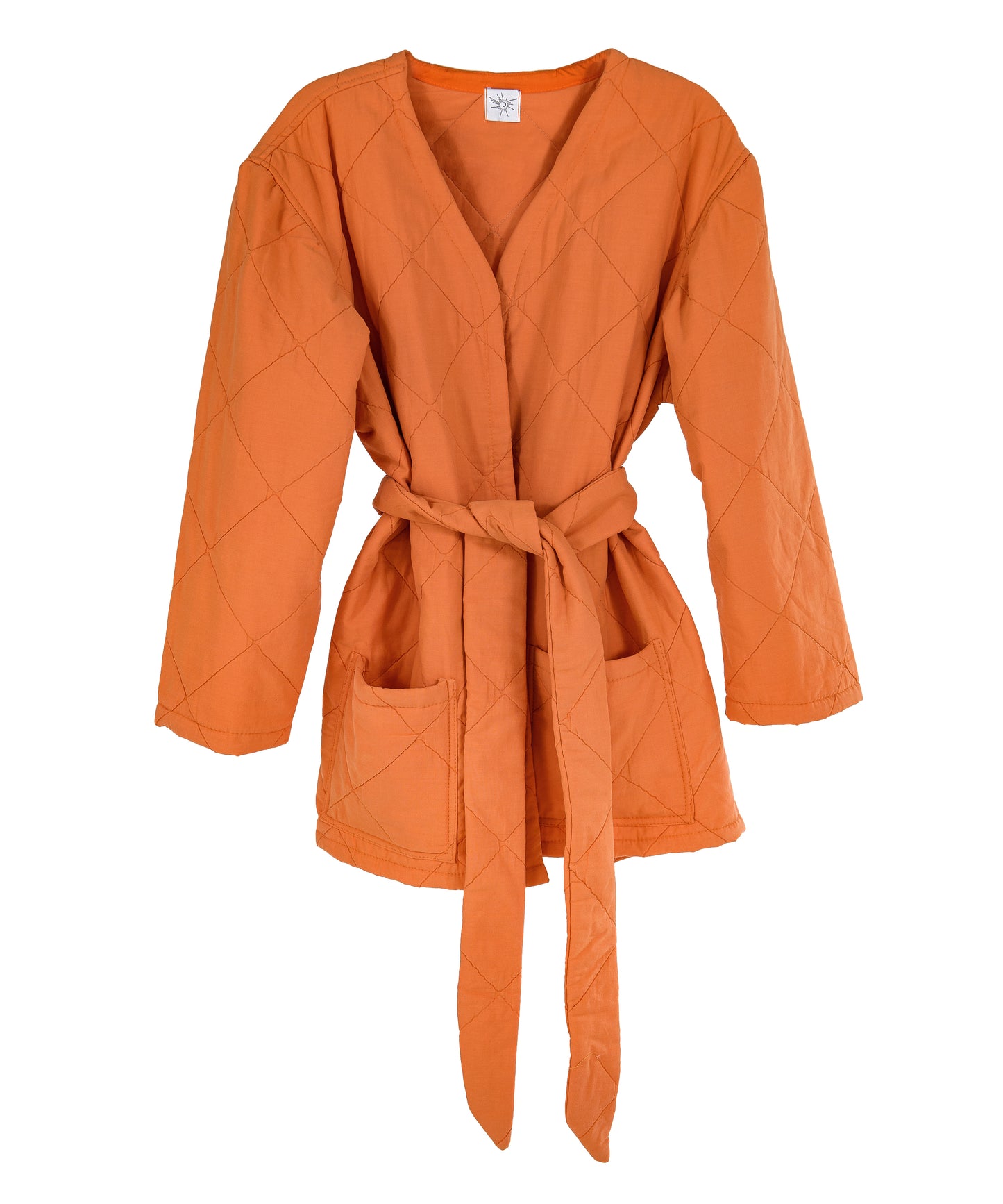 Quilted Jacket, Orange