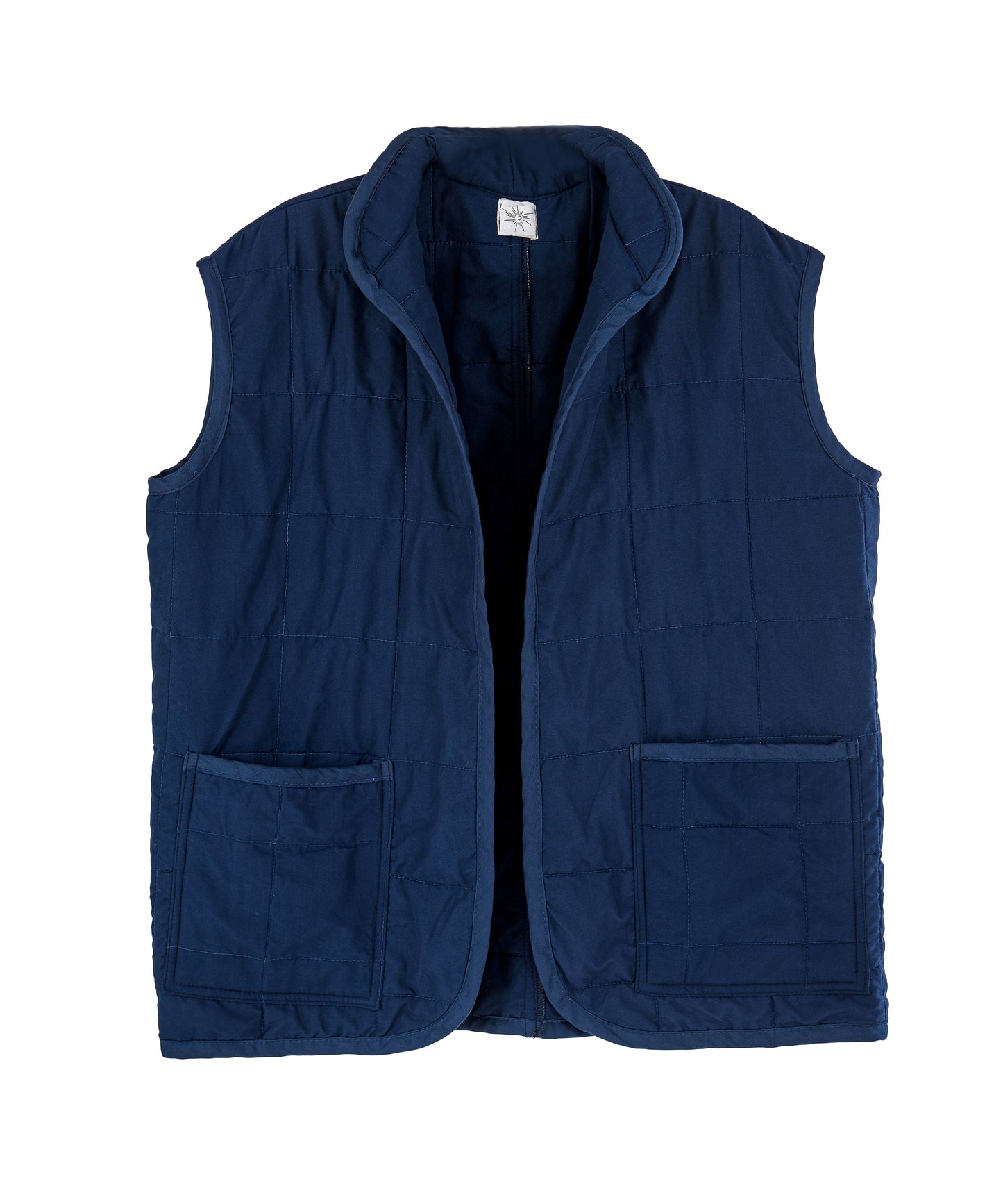 Quilted Vest, Navy