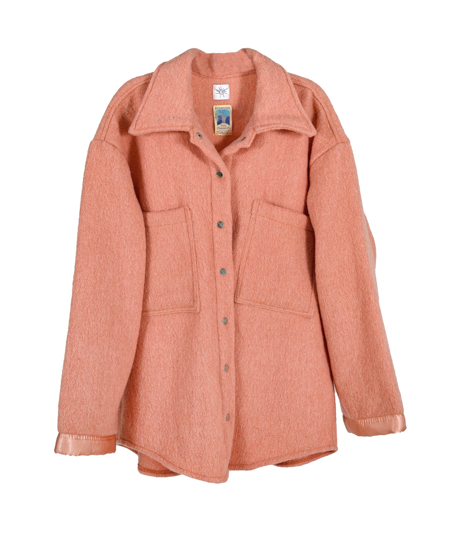 Wool Lumberjack Coat, Coral