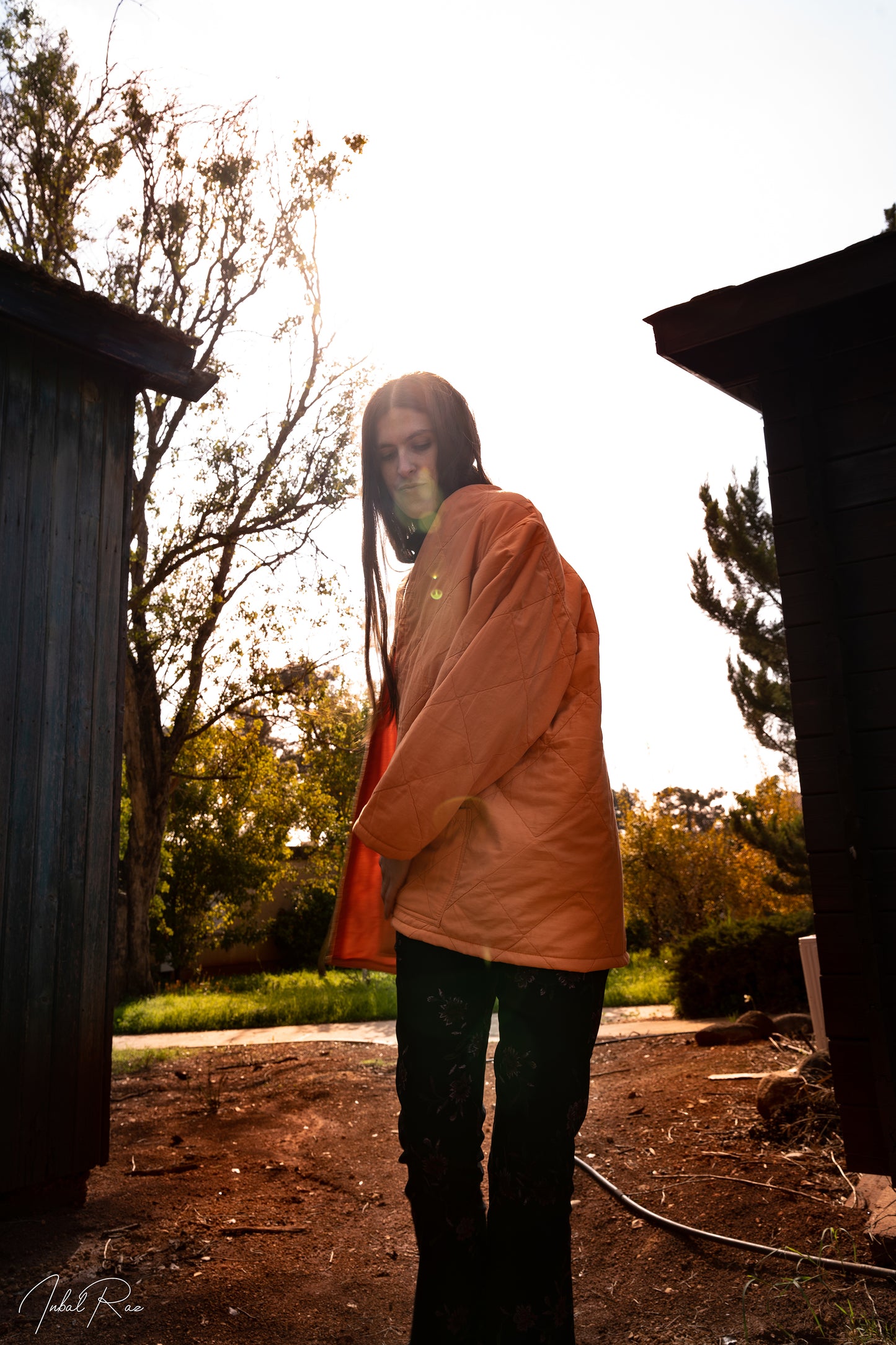 Quilted Jacket, Orange