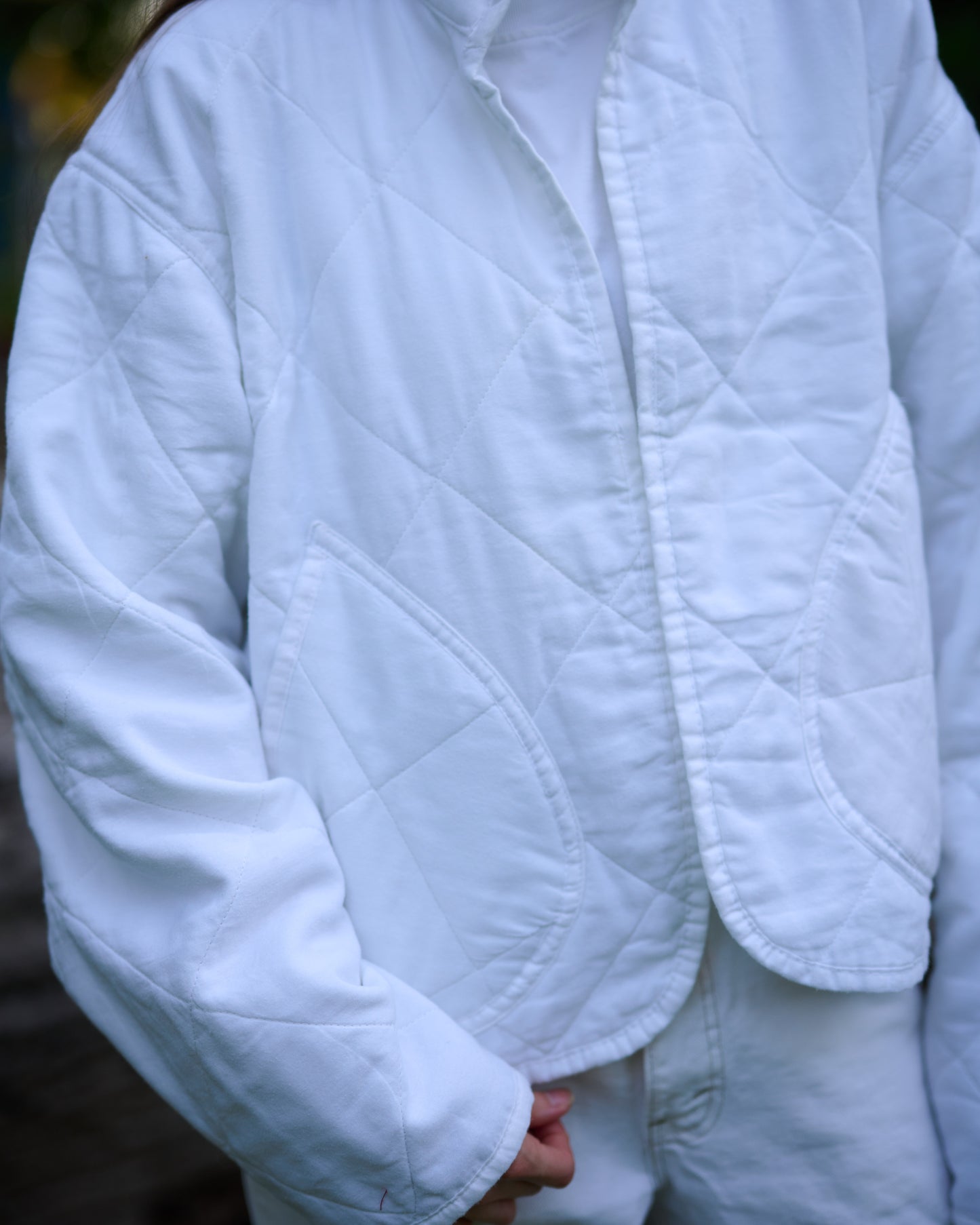 Quilted Jacket, White